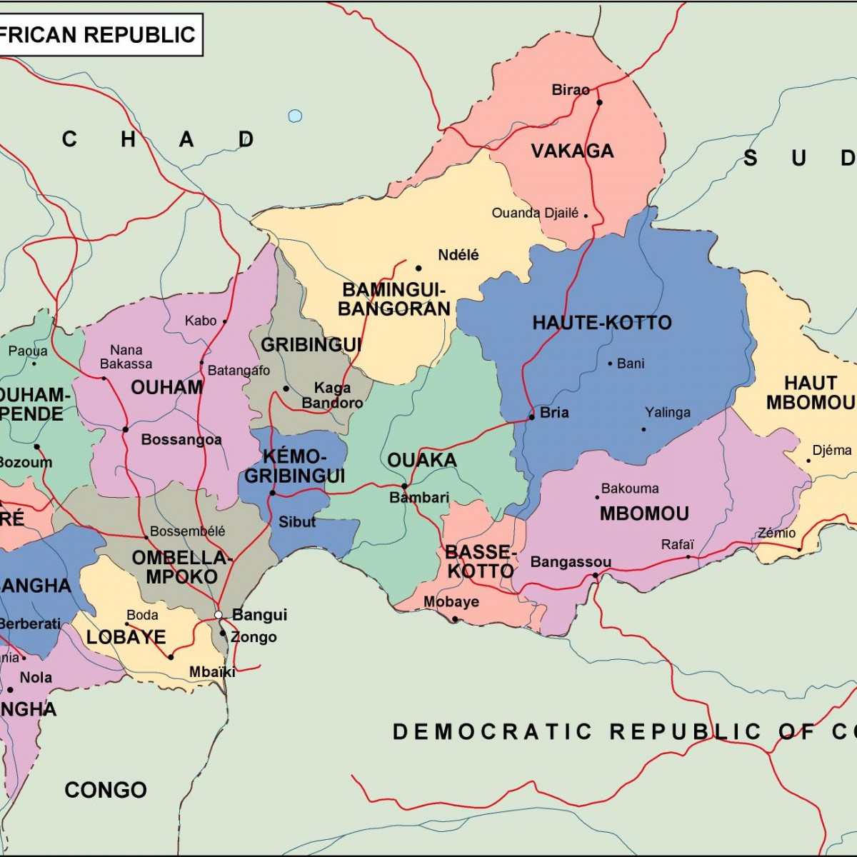 Map Of Central Africa 31