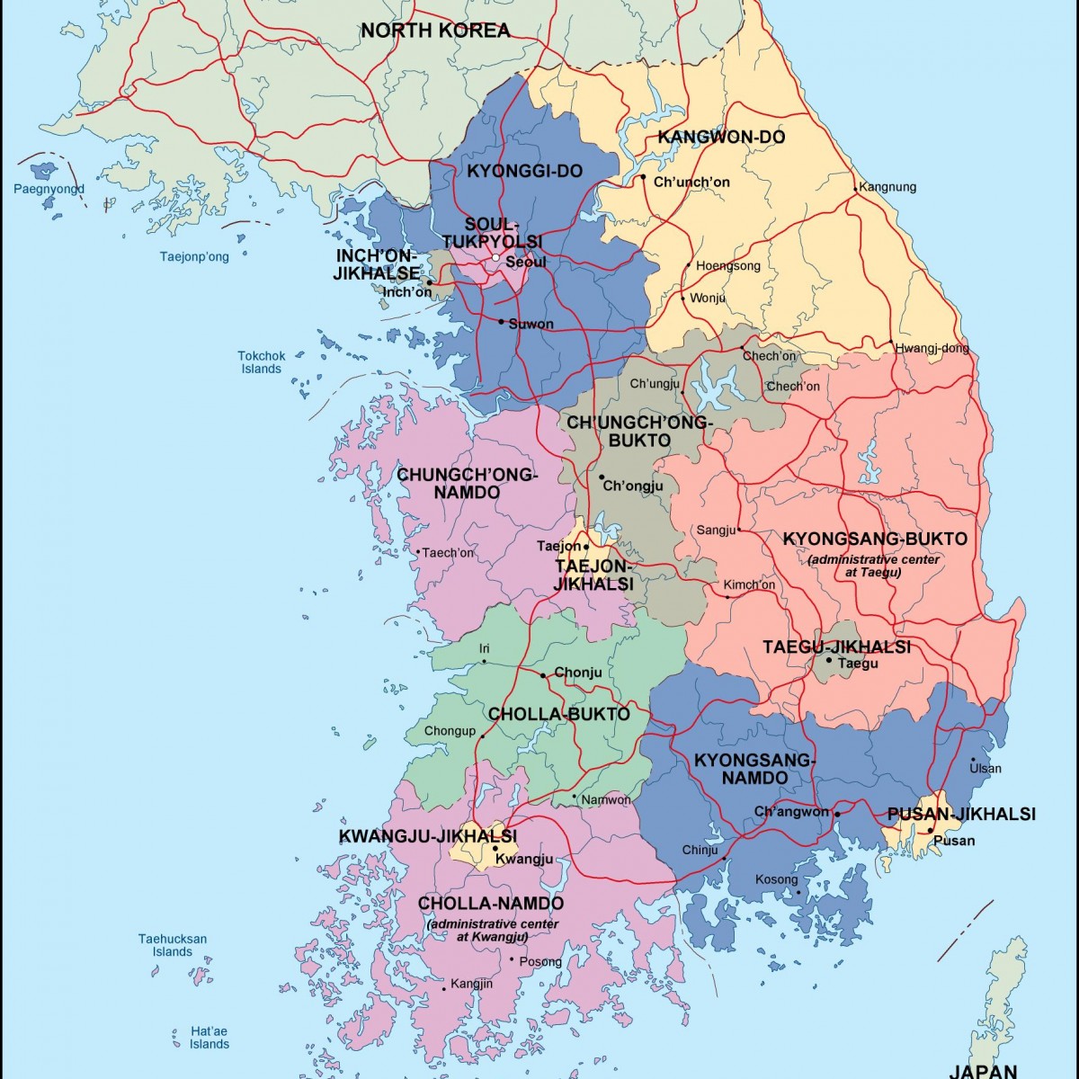 Korea Map 117