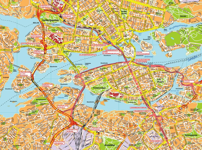 karta stockholm. EPS Illustrator Map | A vector eps maps designed by