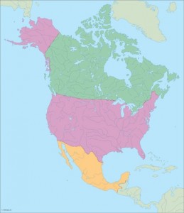 America North City maps