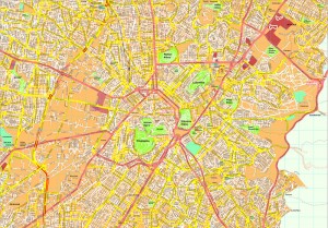 Athens map