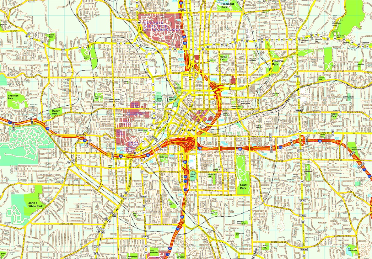 Atlanta Map In Usa - United States Map