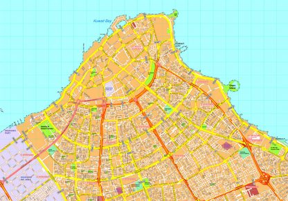 Kuwait city map