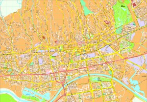 Zagreb map