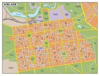 adelaide vector map