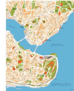 istanbul vector map