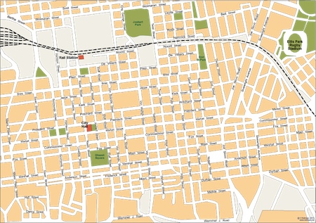 johannesburg vector map