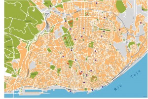 lisboa vector map
