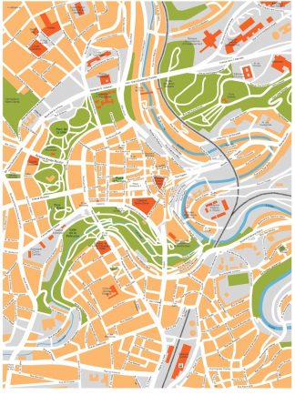 luxembourg vector map