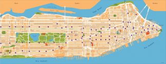 new york vector map