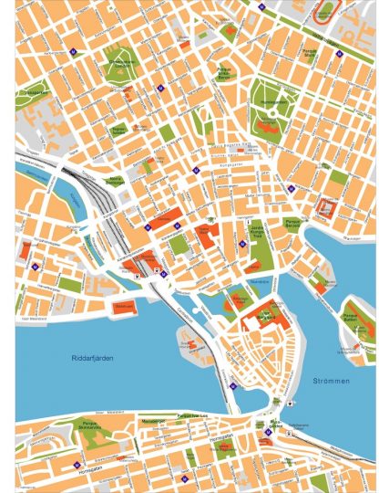 stockholm vector map