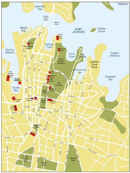 sydney vector map