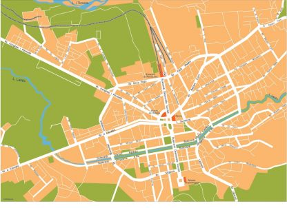 tirana vector map