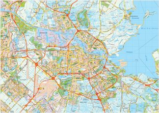 Amsterdam map vector