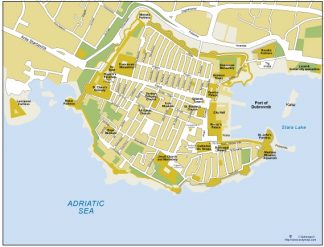 Dubrovnik vector map
