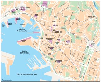 Genoa vector map