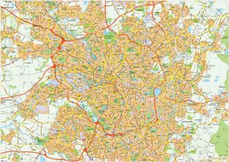 Manchester map vector