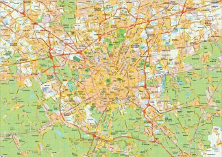 Milano map vector