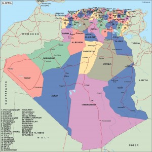 algeria political map