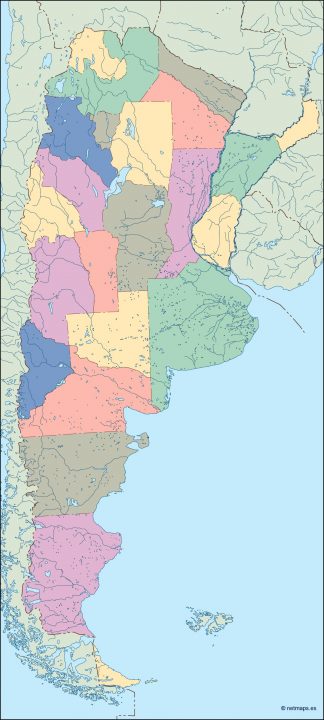 argentina blind map