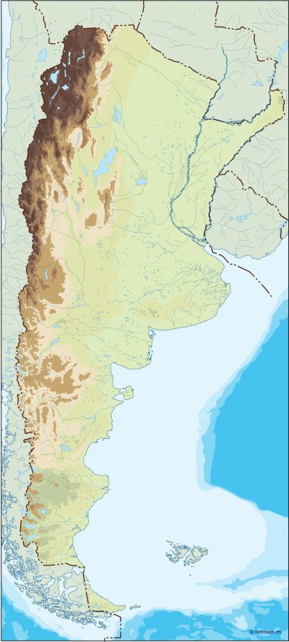 argentina illustrator map