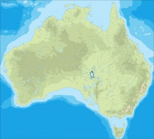 australia illustrator map