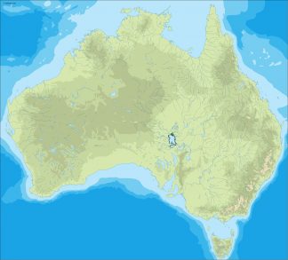 australia illustrator map