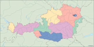 austria vector map