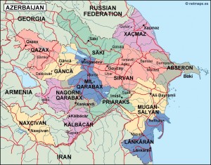 azerbaijan political map