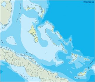 bahamas illustrator map