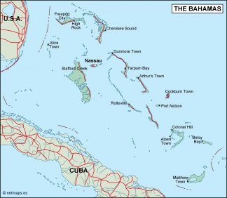 bahamas political map