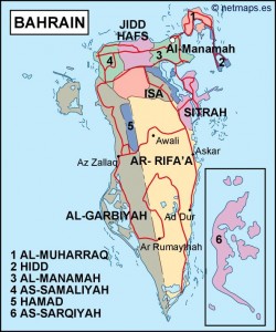 bahrain political map