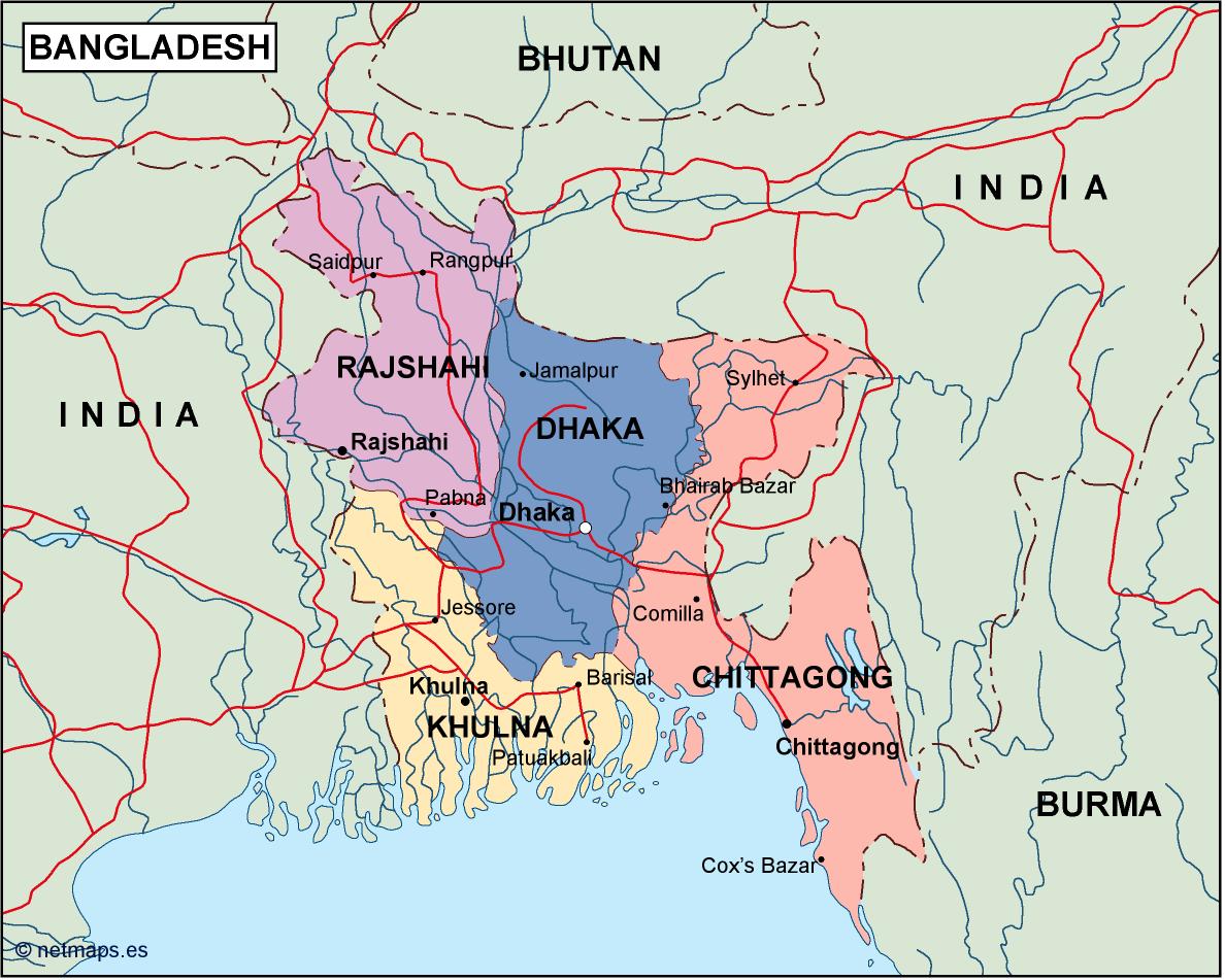 Bangladesh op de Wereldkaart: Ontdek het Land van de Duizend Rivieren ...