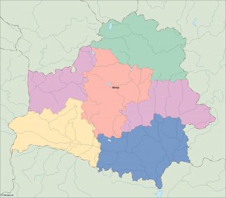 belarus vector map