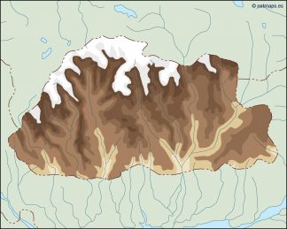 bhutan illustrator map