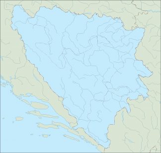 bosnia herzegovina blind map