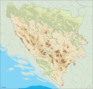 bosnia herzegovina illustrator map
