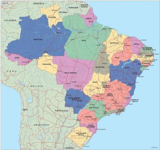 brazil political map