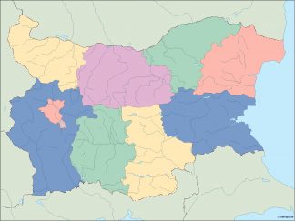 bulgaria blind map