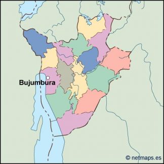 burundi vector map