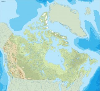 canada illustrator map