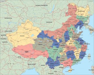 china political map