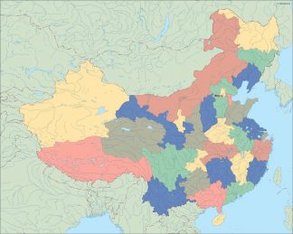 china vector map