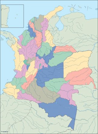 colombia blind map