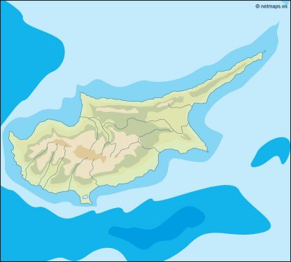 cyprus illustrator map