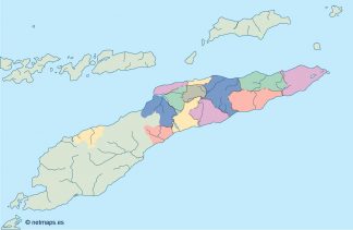 east timor blind map