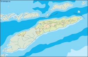 east timor illustrator map