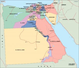 egypt political map