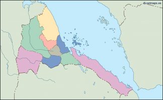 eritrea blind map