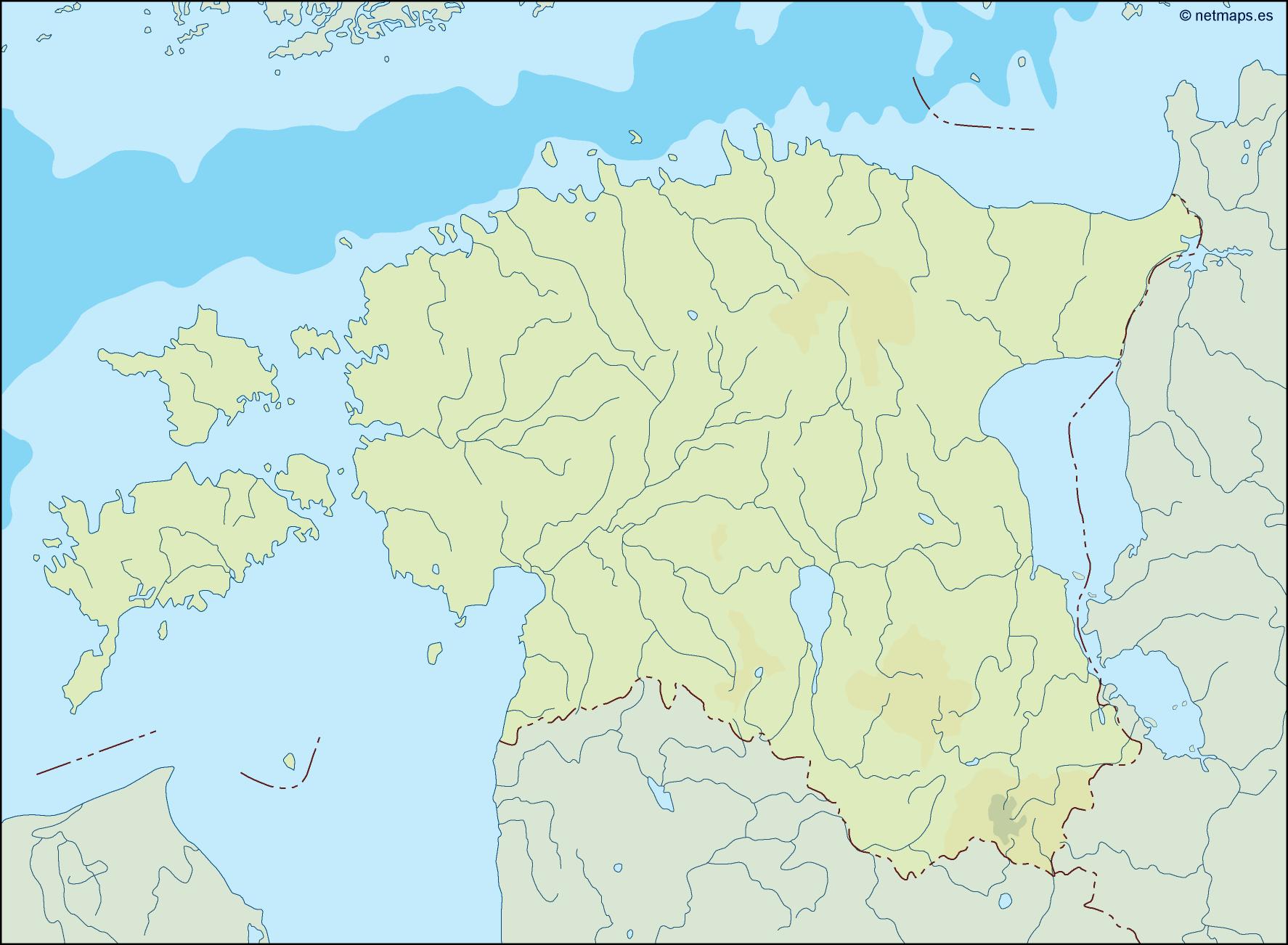 Estonia Illustrator Map